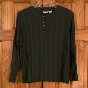 NWOT Vintage Northwest Blue Henley Top Size M